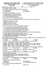 Đề kiểm tra học kỳ II môn Công nghệ Lớp 11 - Mã đề 132 - Năm học 2019-2020 - Trường THPT Trần Quang Diệu